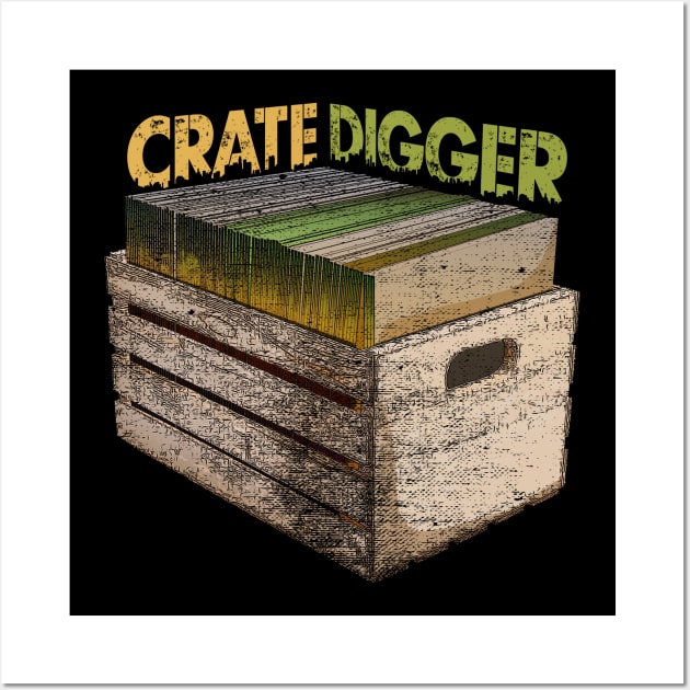 Crate Digger Vinyl Collector Wall Art by All-About-Words